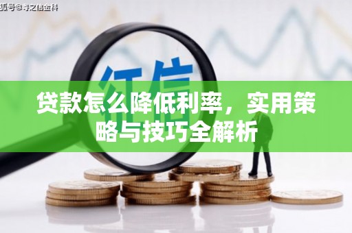 勉县贷款怎么降低利率，实用策略与技巧全解析