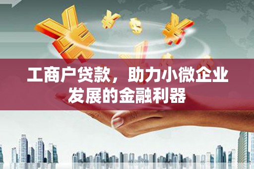 无极工商户贷款，助力小微企业发展的金融利器