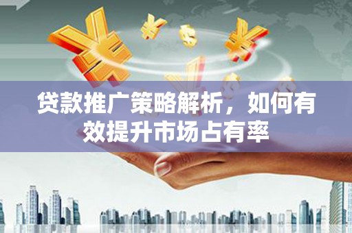铜仁贷款推广策略解析，如何有效提升市场占有率