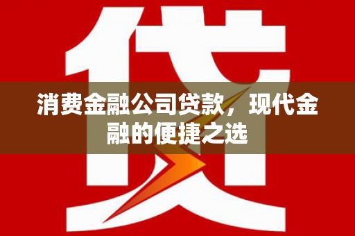 横县消费金融公司贷款，现代金融的便捷之选