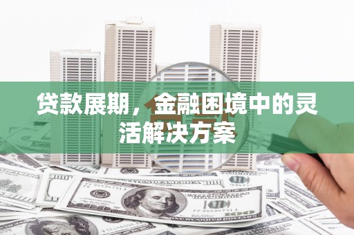 顺庆贷款展期，金融困境中的灵活解决方案