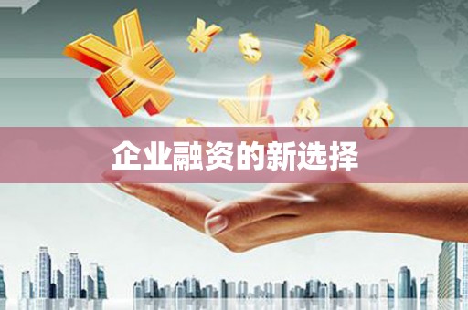 慈利企业融资的新选择