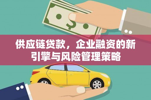 田家庵供应链贷款，企业融资的新引擎与风险管理策略