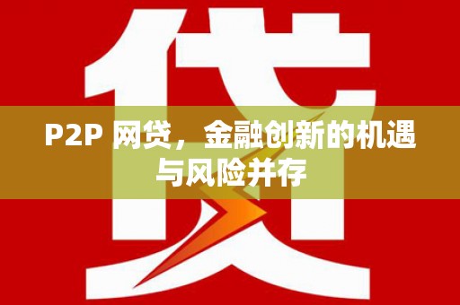 鱼池P2P 网贷，金融创新的机遇与风险并存