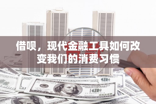 开平借呗，现代金融工具如何改变我们的消费习惯