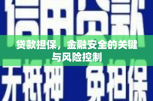 船营贷款担保，金融安全的关键与风险控制