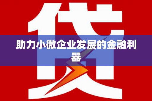 广水助力小微企业发展的金融利器