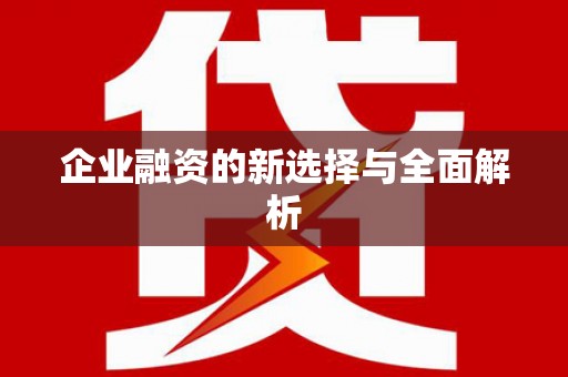 仙桃企业融资的新选择与全面解析