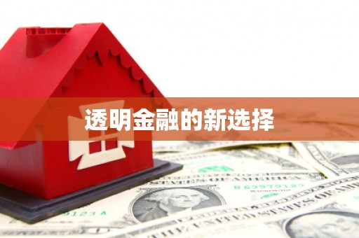 新会透明金融的新选择