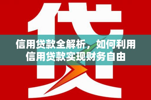 遂溪信用贷款全解析，如何利用信用贷款实现财务自由